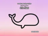 Whale cookie cutter, animal, cutter, whale, fish, cookies-1