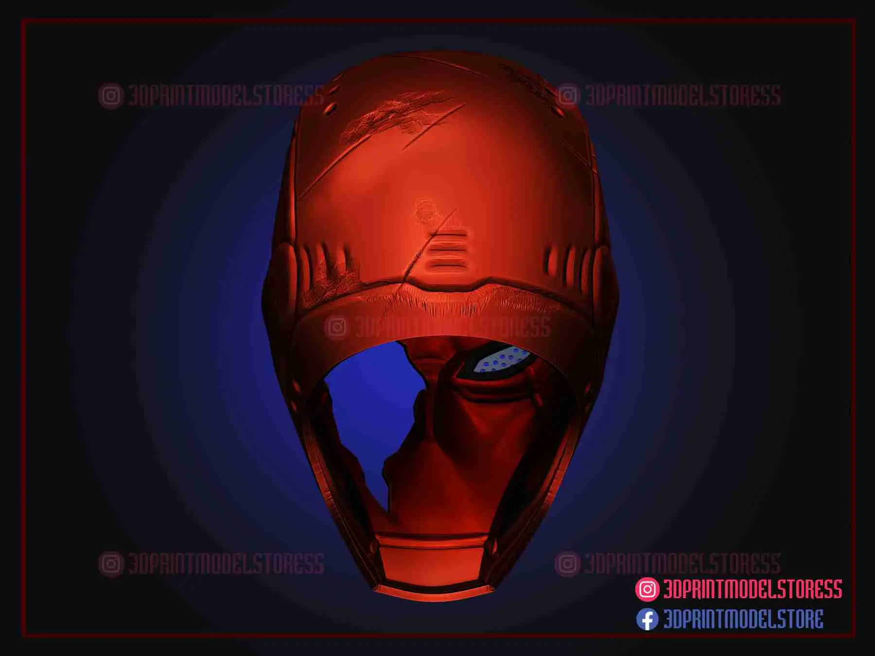 Red Hood Helmet - Titans Battle Damage Helmet Cosplay