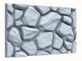 Low Poly Rock Face for 3D Printing-1