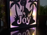 Personalized Nursery Nightlight 'Joy' - Interchangeable Plat-1