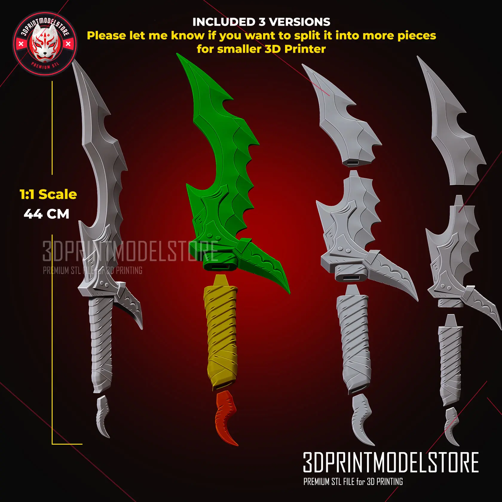 Solo Leveling - Knight Killer Dagger Knife Cosplay Weapon