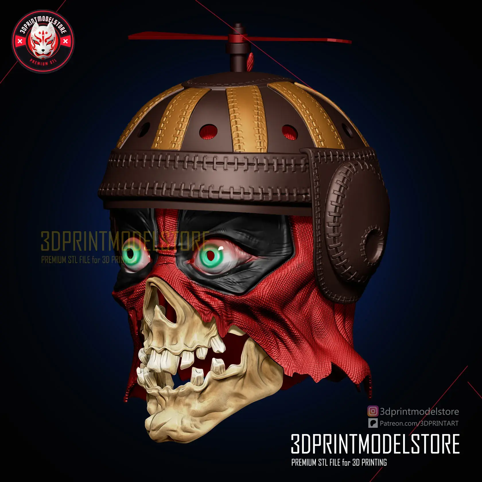 Headpool Zombie - Deadpool Mask - Marvel Cosplay