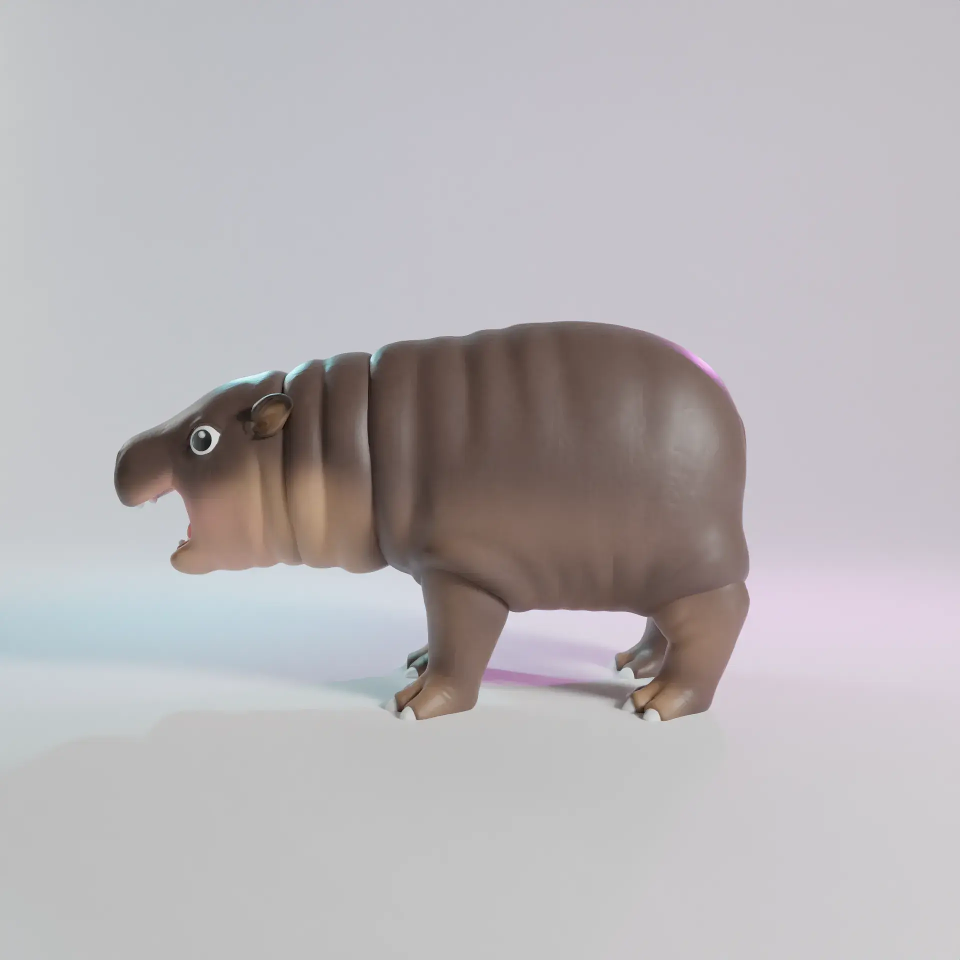 Moo Deng Hippo - STL & 3mf Multicolor