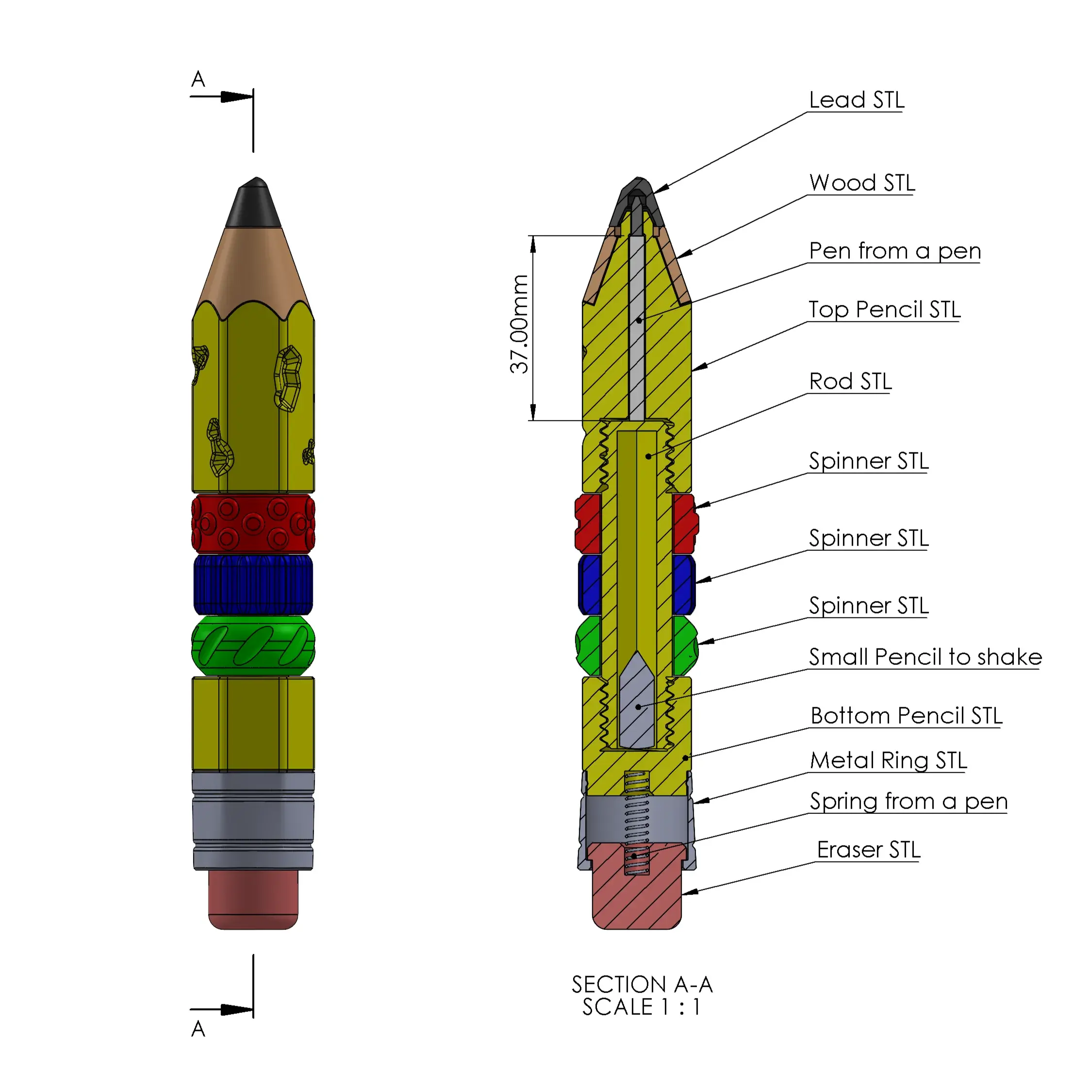 Pencil Fidget Toy
