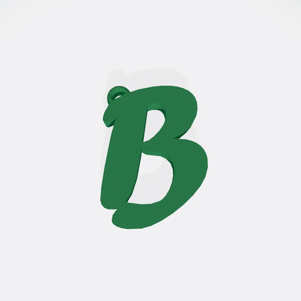 Letter B Keychain