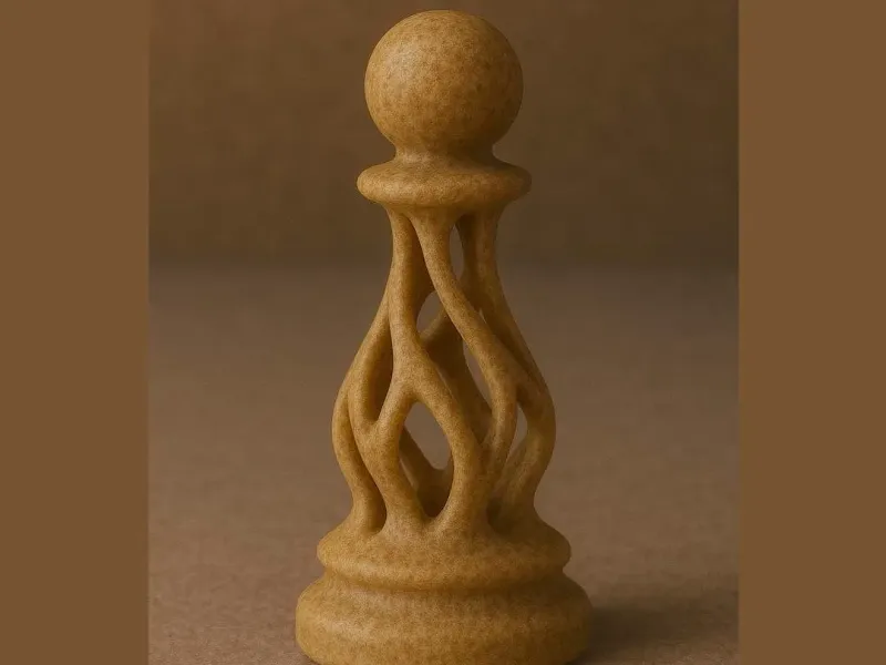 Organic Lattice Pawn – Chess Piece