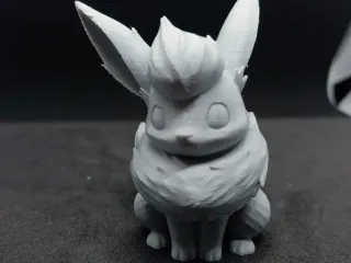 Flareon Figure Pokemon Fanart Creature Toy Kids