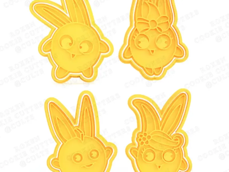 Set di 4 tagliabiscotti Sunny Bunnies