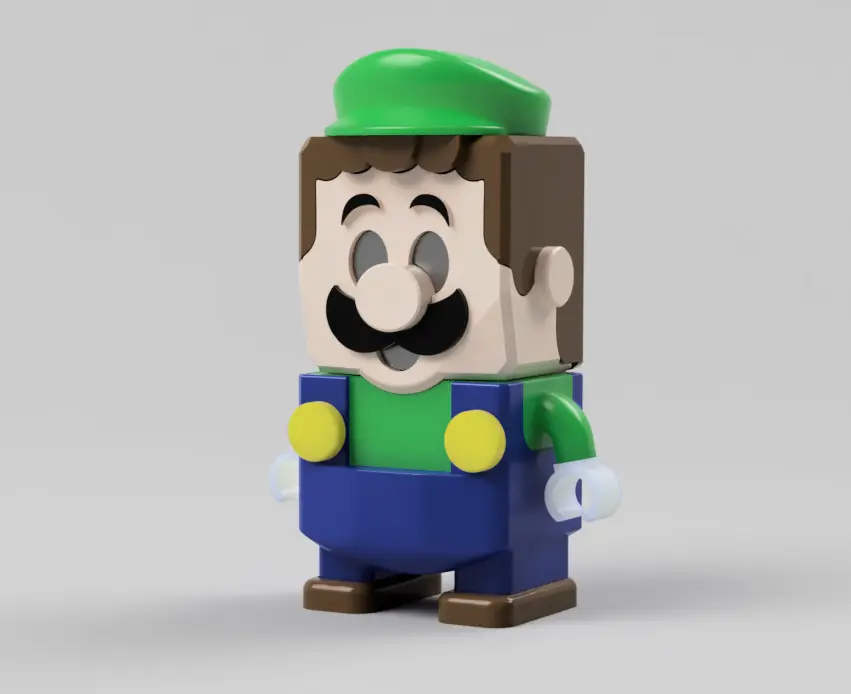 "LEGO LUIGI" style - Super Mario - complete set