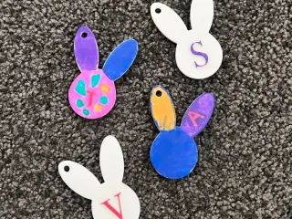 Easter Bunny Keyring