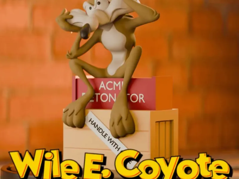 Wile E. Coyote Sculpture - Looney Tunes Art