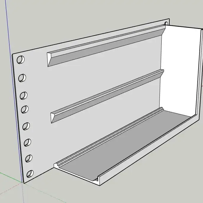 Mini Rack Faceplate – 12V 20A Enclosed Power Supply Mount
