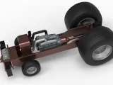 Pro Stock Pulling Tractor Base Scale 1:25-7