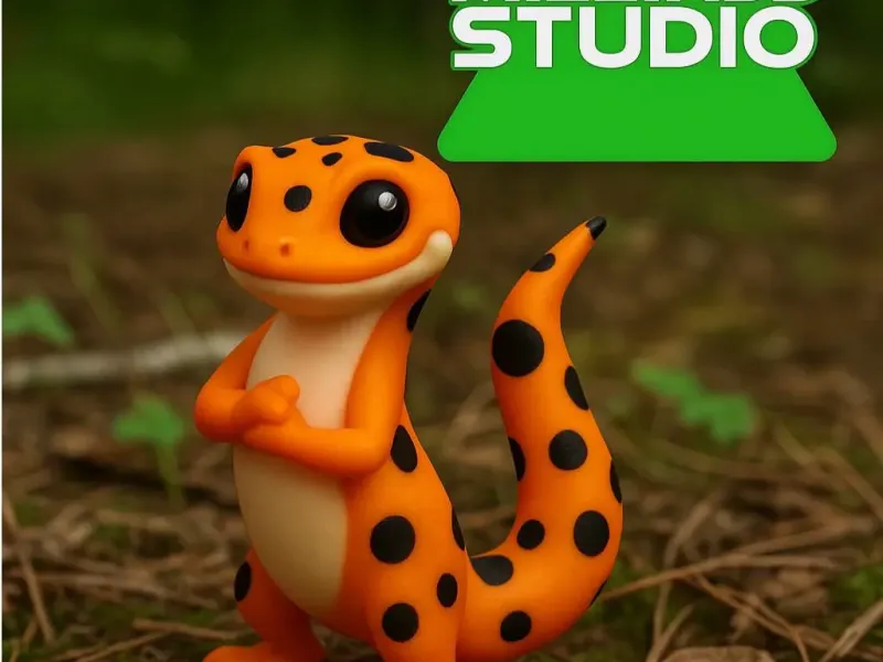 Multi-Color Cute Top Gear Gecko Lizard