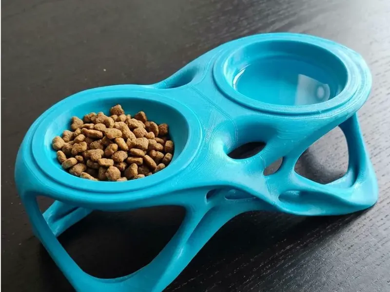 Minimalist Dual Pet Bowl Stand | Modern Cat & Dog Feeder