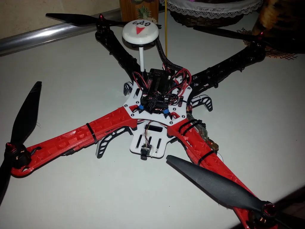 3D printed F450 type quadcopter