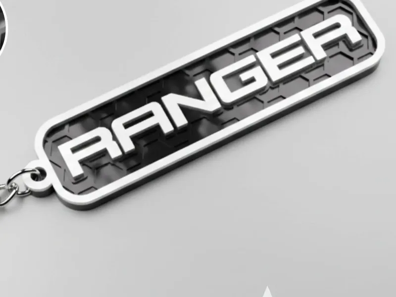 Ford Ranger logo keychain