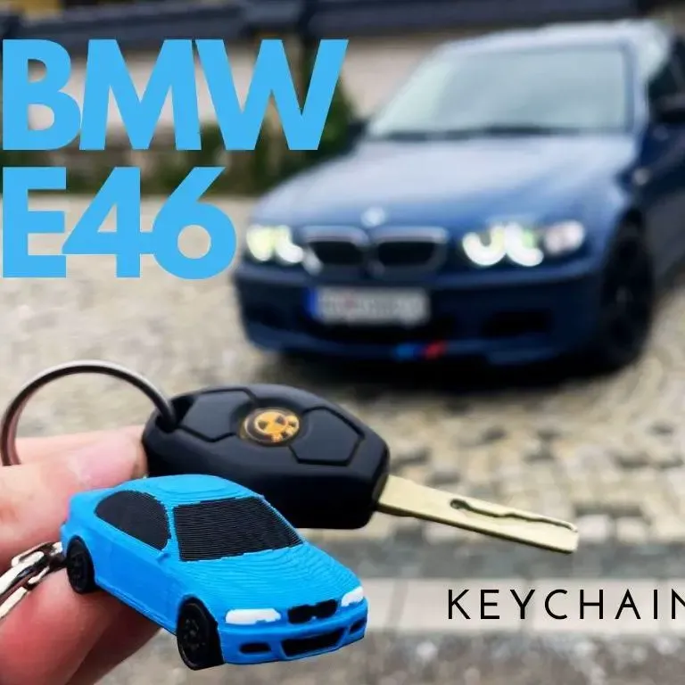 BMW E46 M3 Keychain Minicar
