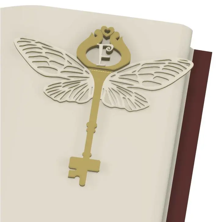 Butterfly Key Bookmark - Letter pack (F-K)