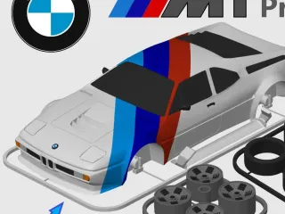 BMW M1 Procar Kit Card (1:24 scale)