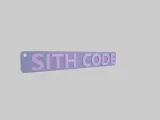 SITH CODE_ star wars keychain-2