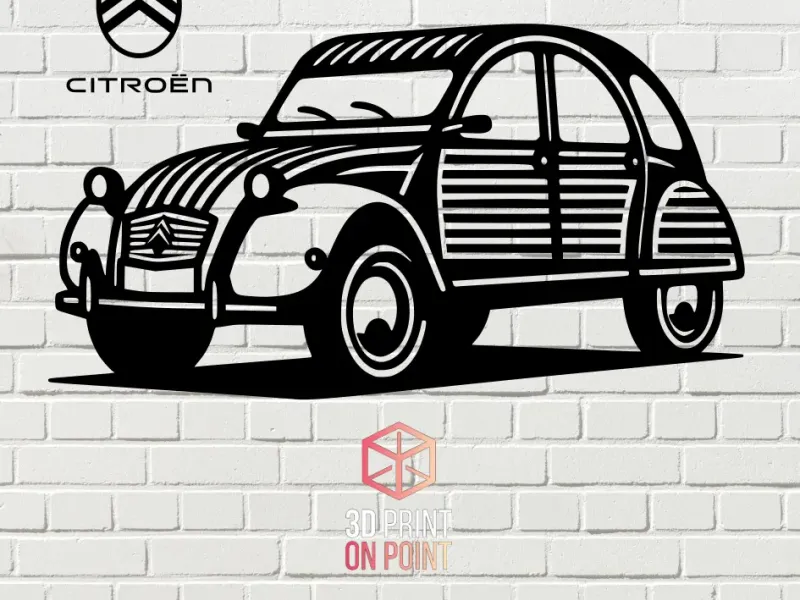 CITROEN 2CV - 2D WALL ART #2