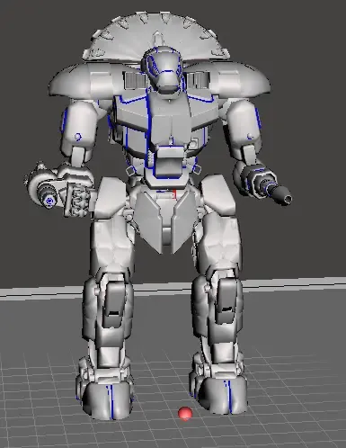 Huron Warrior Mech Mechwarrior