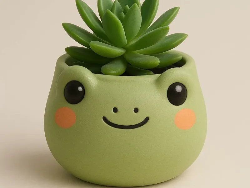 Frog planter pot - Maceta de rana