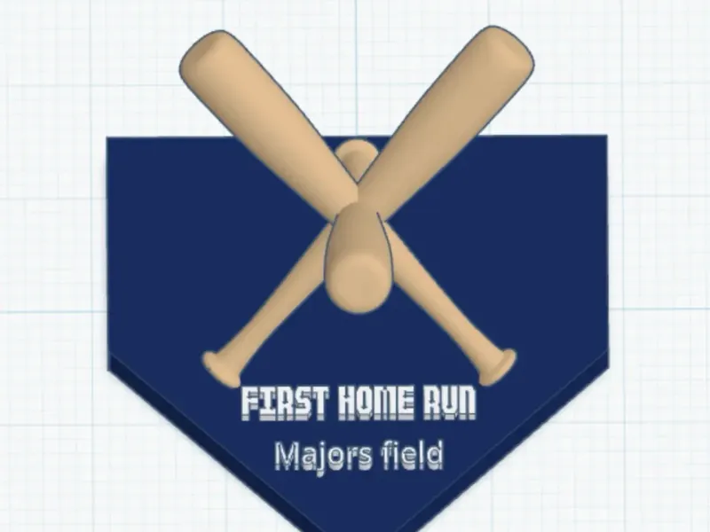 Home run ball base ball holder.
