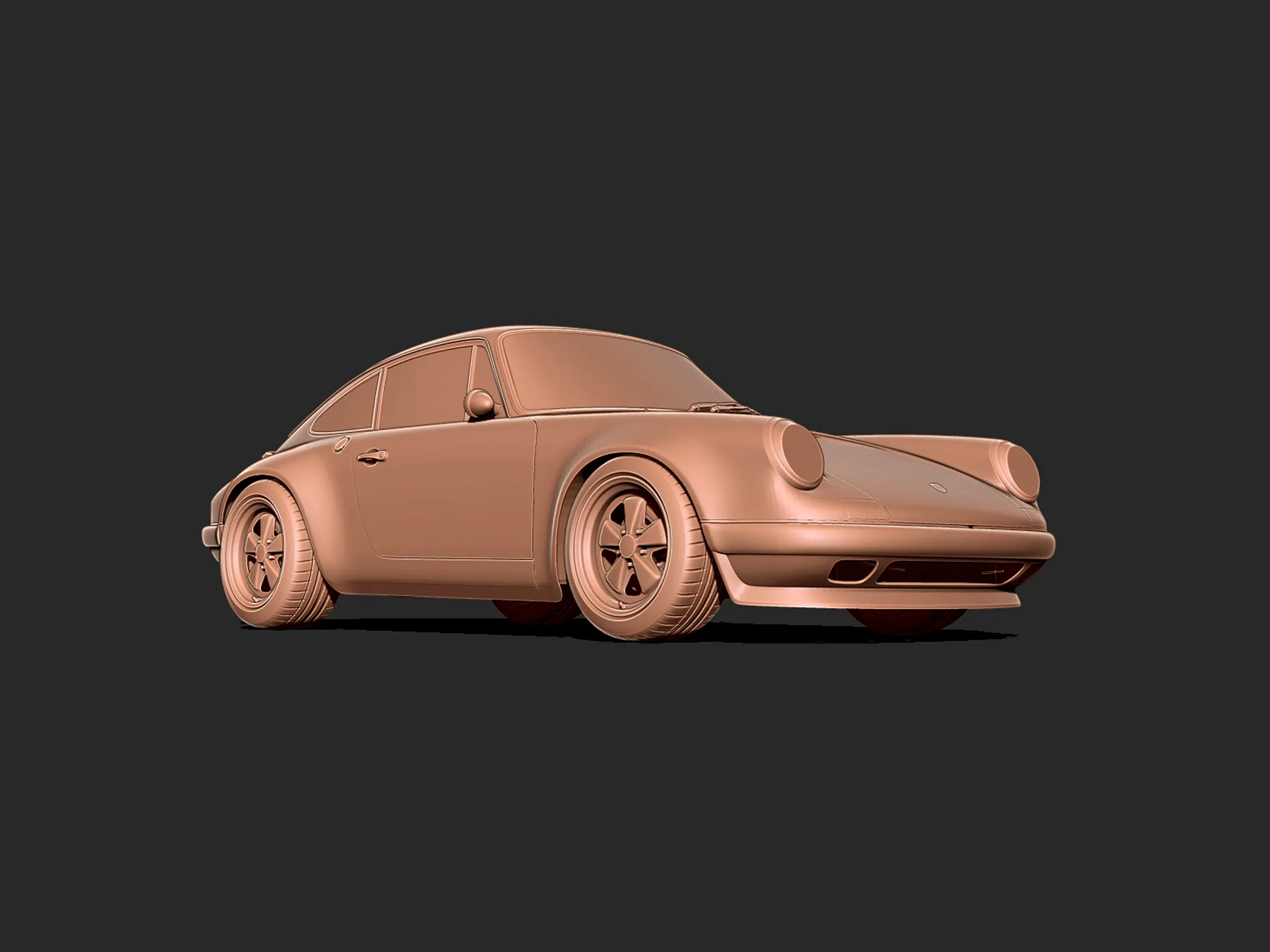 Porsche 911 classic 3d print model