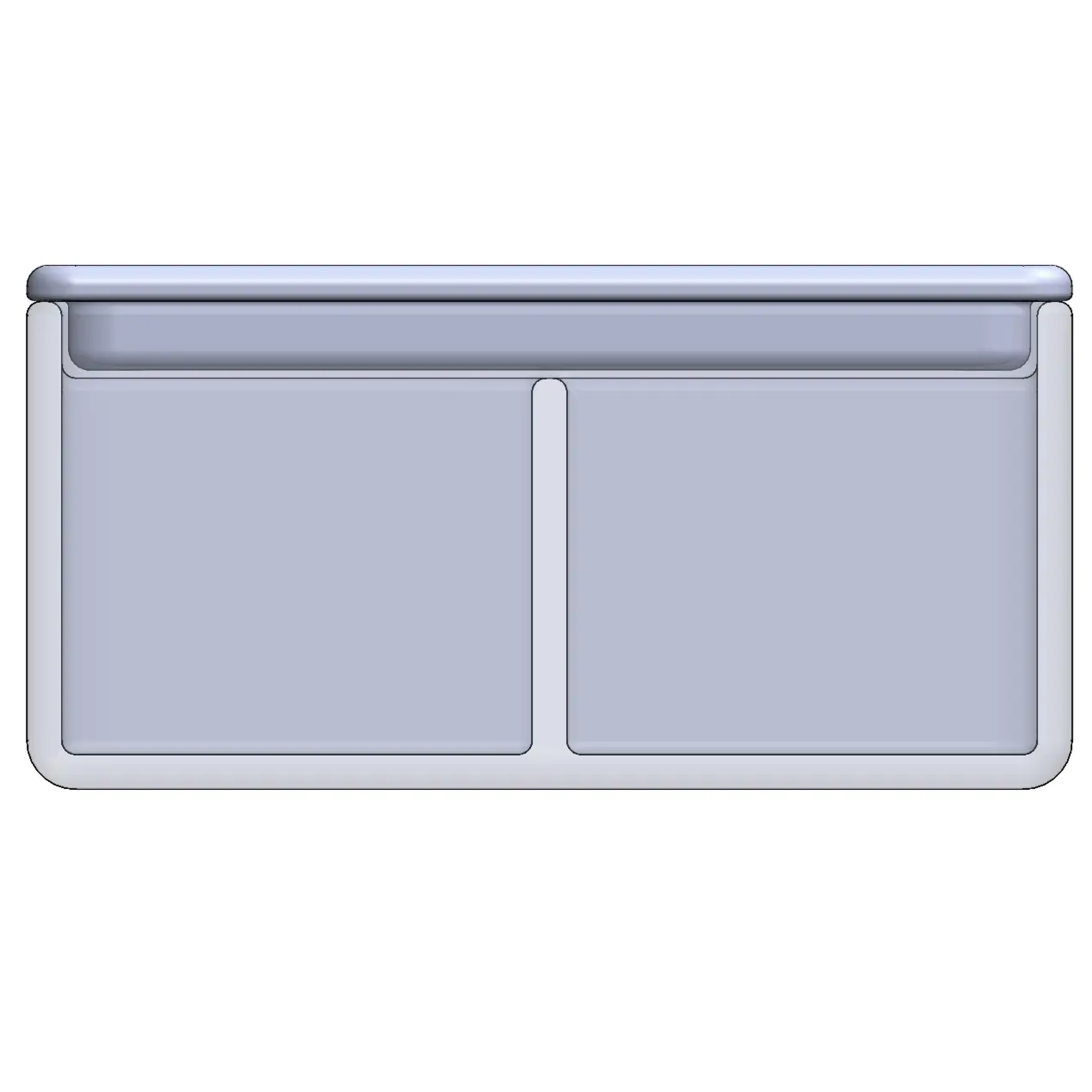 Contenedor con tapa (4 compartimentos)