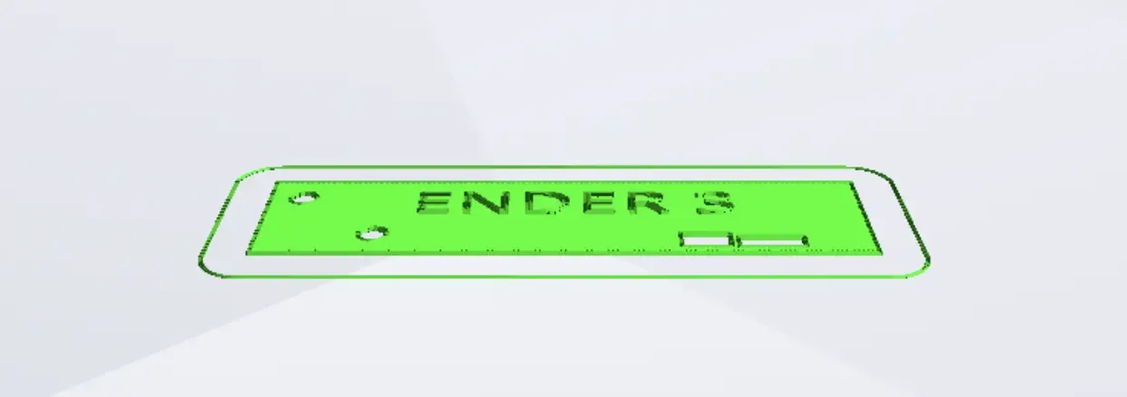 Ender 3 Front Fascia Plate
