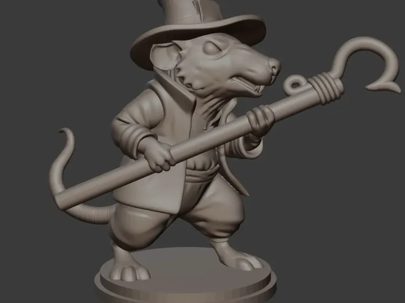Fishing Mouse - Mausritter Miniature