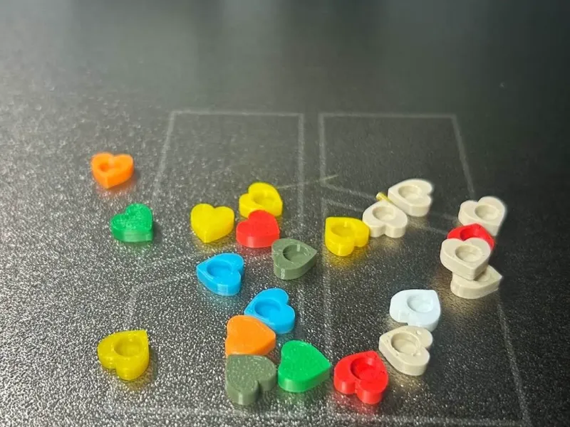 Smaller and Larger hearts for brick Prints
