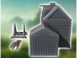 Medieval workshop for the production of siege weapons with w-3