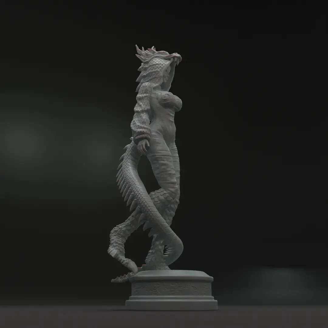 Creality Cloud Exclusive Model - Chinese Dragon Girl