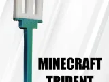 Minecraft trident keychain-0