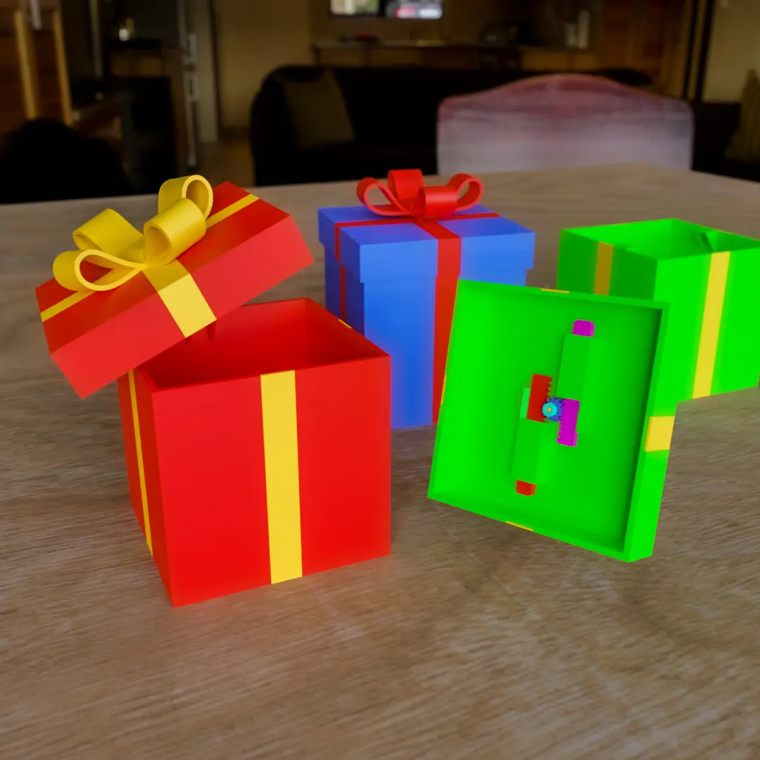 Gift box with lock