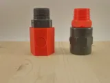 3/4 BSP Male/Female Threaded Pipe Coupling-2