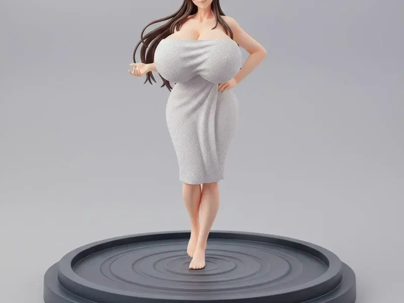 Elegant Evening Muse – Chic Glamour Pose Ecchi Figurine