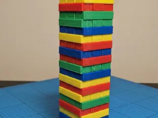 colorful jenga