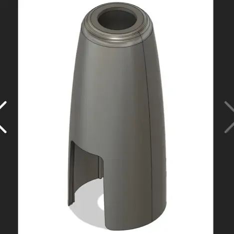 Alto saxophone mouthpiece cover