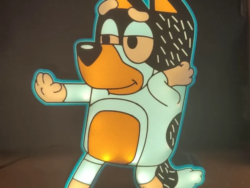 Işık Kutusu - Bandit (Bluey) - Çok Renkli Baskı