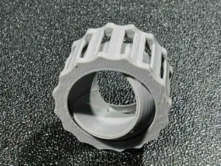 Gear type Fidget Ring Spinner with rotary core