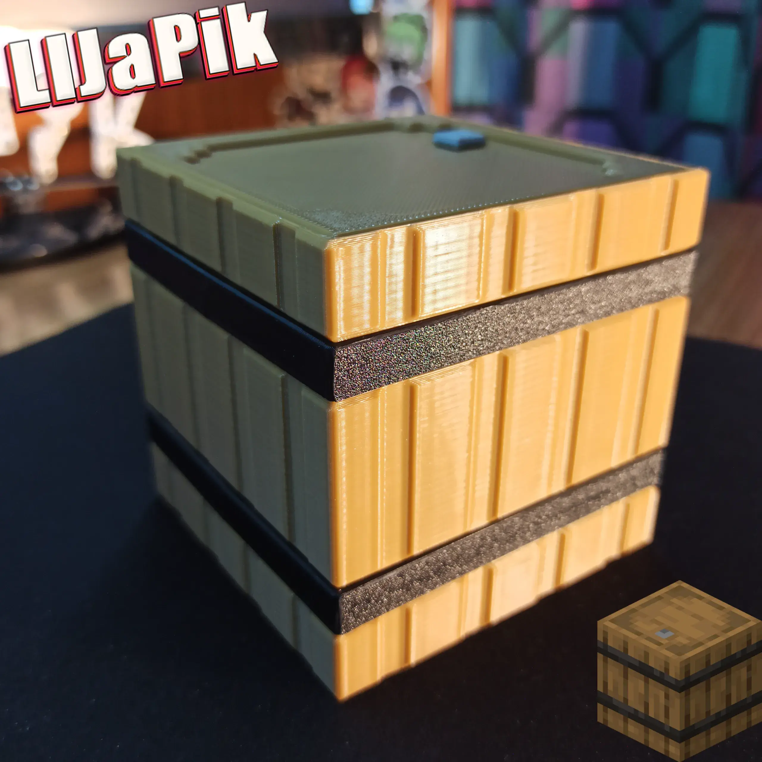 Minecraft barrel / Бочка Майнкрафт / Сhest / Piggy bank box