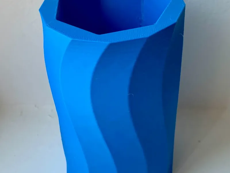 Geometric Wave Design Vase