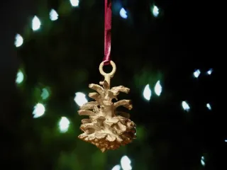 Pine Cone 1 Christmas Tree Decoration