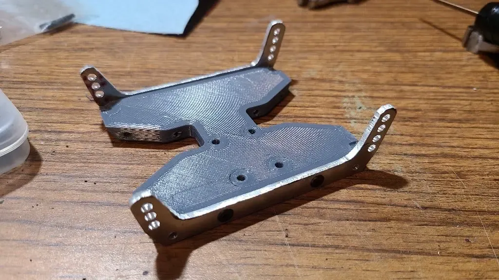 Scx10 Capra skid plate/trans holder