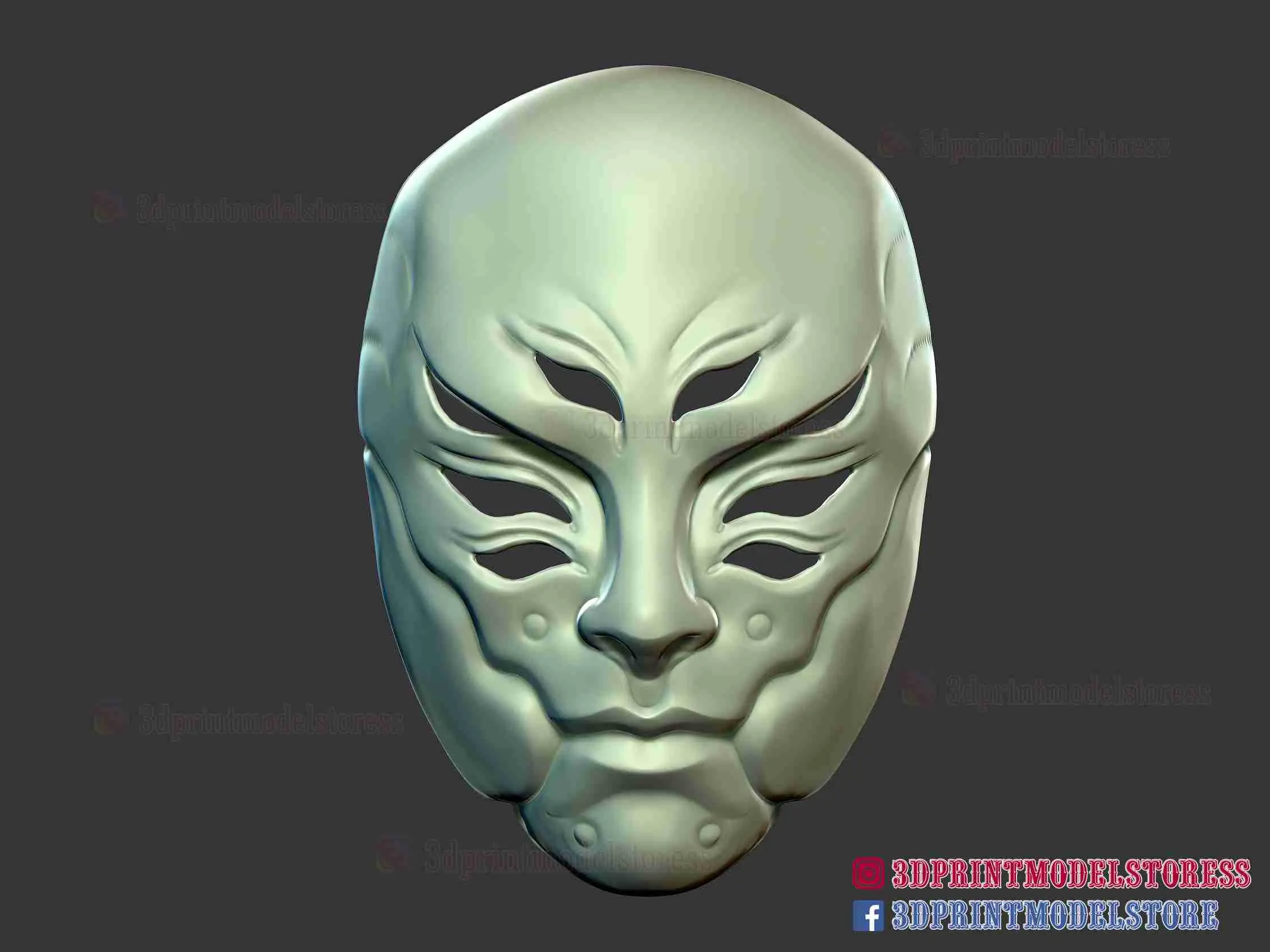 Cyborg Oni Samuray Hayalet Maske - Kabuktaki Hayalet