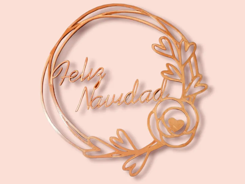 Feliz Navidad con circulos